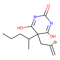 5-(«beta»-Bromoallyl)-5-(1-methylbutyl)barbituric acid