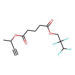Glutaric acid, 2,2,3,3-tetrafluoropropyl but-3-yn-2-yl ester