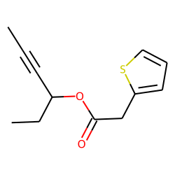 2-Thiopheneacetic acid, hex-4-yn-3-yl ester