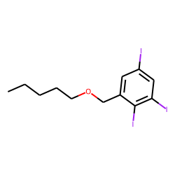 2,3,5-Triiodobenzyl alcohol, n-pentyl ether