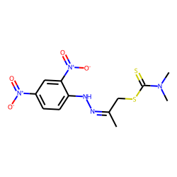 1-(N,n-dimethylthiocarbamoylthio)-2-propanone 2,4-dinitrophenyl-hydrazone