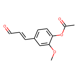4-(2-formylvinyl)-2-methoxyphenyl acetate