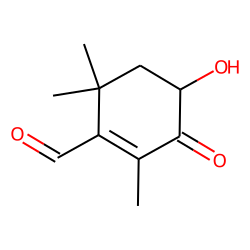 4-Hydroxy-2,6,6-trimethyl-3-oxocyclohex-1-ene-1-carboxaldehyde