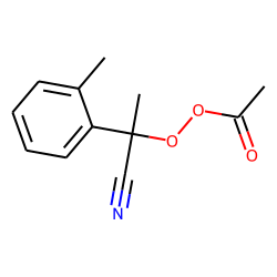 Ethaneperoxoic acid, 1-cyano-1-(2-methylphenyl)ethyl ester