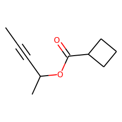 Cyclobutanecarboxylic acid, but-3-yn-2-yl ester