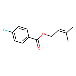4-Fluorobenzoic acid, 3-methylbut-2-enyl ester