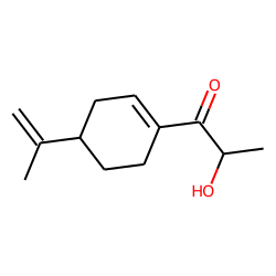 2-hydroxy-1-(4'S-isopropenyl-1-cyclohexen-1-yl)-1-propanone (R, S )
