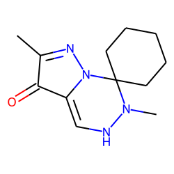 Pyrazolo[1,5-d][1,2,4]triazin-3-one, 2,6-dimethyl-7,7-pentamethylene