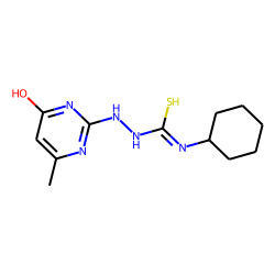 Semicarbazide, 4-cyclohexyl-1-(4-hydroxy-6-methyl-2-pyrimidinyl)-3-thio-, (keto form)