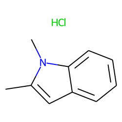 Indole, 1,2-dimethyl-, hydrochloride
