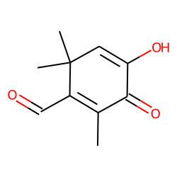 4-Hydroxy-2,6,6-trimethyl-3-oxocyclohexa-1,4-dienecarbaldehyde
