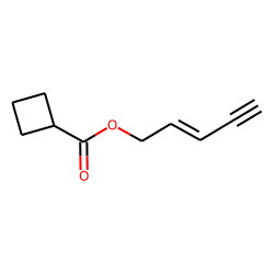Cyclobutanecarboxylic acid, pent-2-en-4-ynyl ester