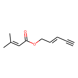 3-Methyl-2-butenoic acid, pent-2-en-4-ynyl ester
