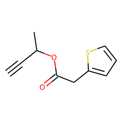 2-Thiopheneacetic acid, but-3-yn-2-yl ester