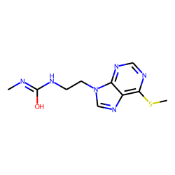 Urea, 1-methyl-3-[2-[6-(methylthio)-9h-purin-9-yl]ethyl]-