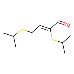 2,4-Bis(isopropylthio)but-2-enal