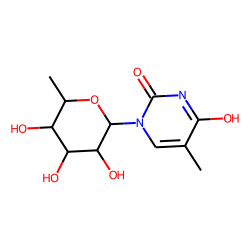 Thymine, 1-alpha-l-rhamnopyranosyl-