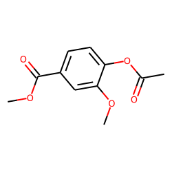Benzoic acid, 4-(acetyloxy)-3-methoxy-, methyl ester