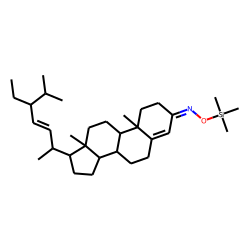 24-Ethyl-4,22-cholestadien-3-one, oxime, TMS # 1