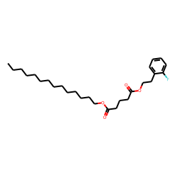Glutaric acid, 2-(2-fluorophenyl)ethyl tetradecyl ester