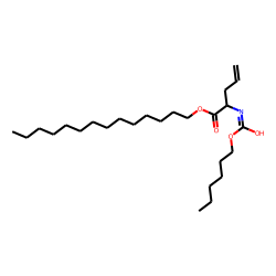 2-Aminopent-4-enoic acid, N-hexyloxycarbonyl-, tetradecyl ester