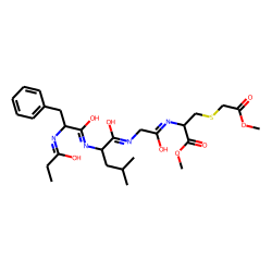 L-Cysteine, S-(2-methoxy-2-oxoethyl)-N-[N-[N-[N-(1-oxopropyl)-L-phenylalanyl]-L-leucyl]glycyl]-, methyl ester