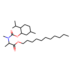 DL-Alanine, N-methyl-N-((1R)-(-)-menthyloxycarbonyl)-, undecyl ester