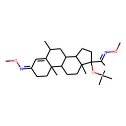 Pregn-4-ene-3,20-dione, 6-methyl-17-[(trimethylsilyl)oxy]-, bis(O-methyloxime), (6«alpha»)-