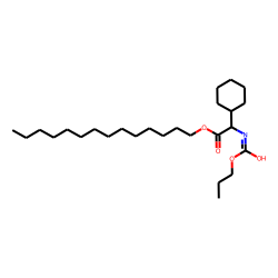Glycine, 2-cyclohexyl-N-propoxycarbonyl-, tetradecyl ester