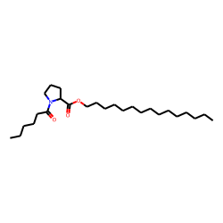 L-Proline, N-(hexanoyl)-, pentadecyl ester