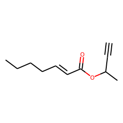2-Heptenoic acid, but-3-yn-2-yl ester
