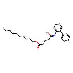 Glutaric acid, monoamide, N-(2-biphenyl)-, decyl ester