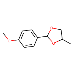 1,3-Dioxolane, 2-(4-methoxyphenyl)-4-methyl, # 1