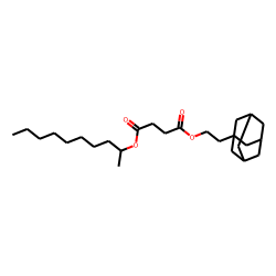 Succinic acid, 2-(adamant-1-yl)ethyl dec-2-yl ester