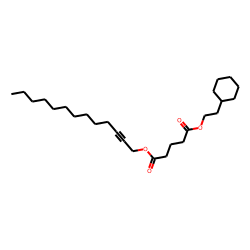 Glutaric acid, 2-(cyclohexyl)ethyl tridec-2-yn-1-yl ester