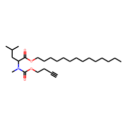 L-Leucine, N-methyl-N-(but-3-yn-1-yloxycarbonyl)-, tetradecyl ester
