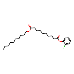 Sebacic acid, 2-chlorophenyl decyl ester