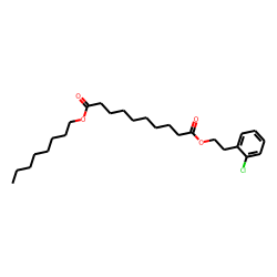 Sebacic acid, 2-chlorophenethyl octyl ester