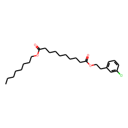 Sebacic acid, 3-chlorophenethyl octyl ester