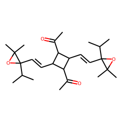 Cyclobutane, 1,3-bis[2-(2-isopropyl-3,3-dimethyloxiran-2-yl)ethenyl]-2,4-diacetyl-