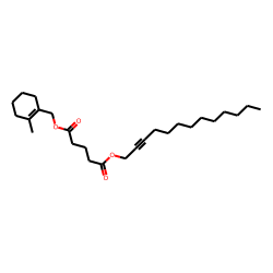 Glutaric acid, (2-methylcyclohex-1-enyl)methyl tridec-2-yn-1-yl ester