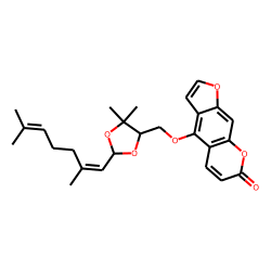 geranial oxypeucedaninyl acetal (diastereomer a)