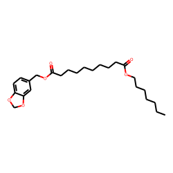 Sebacic acid, (1,3-benzodioxol-5-yl)methyl heptyl ester