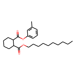 1,2-Cyclohexanedicarboxylic acid, decyl 3-methylphenyl ester