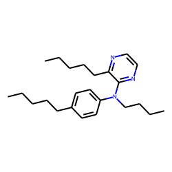 2-(N-butyl-p-pentylanilino)-3-(n-pentyl) pyrazine