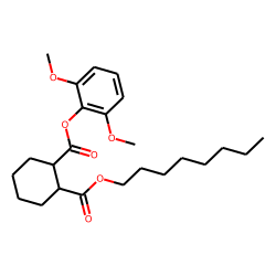 1,2-Cyclohexanedicarboxylic acid, 2,6-dimethoxyphenyl octyl ester