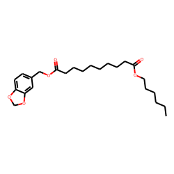 Sebacic acid, (1,3-benzodioxol-5-yl)methyl hexyl ester