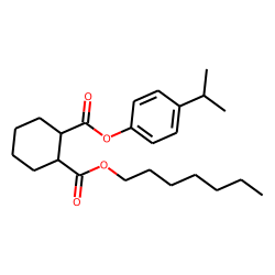 1,2-Cyclohexanedicarboxylic acid, heptyl 4-isopropylphenyl ester