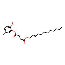 Succinic acid, dodec-2-en-1-yl 2-methoxy-5-methylphenyl ester