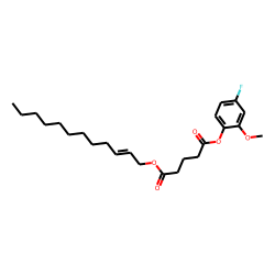 Glutaric acid, dodec-2-en-1-yl 4-fluoro-2-methoxyphenyl ester